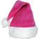 Beistle Pink Velvet Deluxe Santa Hat Purple/White