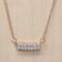 Pandora Authentic 382621c01-45cm timeless pave double-row bar collier necklace