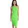 Norma Kamali Diana Dress To Knee - Neon Green