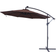 Sunnydaze Solar LED Offset Patio Umbrella 135"