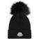 Moncler Wool Beanie With Pom Pom - Black