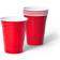 up & up Heavy Duty Disposable Red Plastic Cups 18oz 36pcs