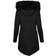 Lugogne Women's Winter Hooded Coat - Black