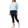 Champion Women's American Classics Crop Boxy Crew Neck Sweatshirt - Light Blue