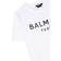 Balmain Kid's Logo Organic Cotton Jersey T-shirt - White