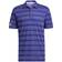 Adidas Men's Two Color Striped Polo Shirt - Legacy Indigo/Light Purple