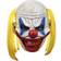 Ghoulish Productions Adult Deluxe Clooney Clown Chinless Horror Mask Halloween Costume