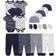 Kiddiezoom Baby Layette Essentials Gift Set 19-pcs - Dark Blue Stripe/Little Stars/Print Set