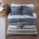 Intelligent Design James Bed Linen Blue, Gray (259.1x228.6)