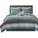 Madison Park Seth Bed Linen Blue (264.2x233.7)