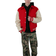 mnml Collared Varsity Jacket - Red/White