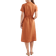 Quince European Linen Button Front Dress - Terracotta