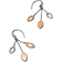 Fossil Classics Earrings - Silver/Gold/Rose Gold/Transparent