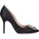 Manolo Blahnik Hangisi 105 Satin - Black