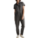 Quince Cotton Linen Twill Short Sleeve Coverall Jumpsuit - Charcoal