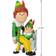 Hällmark Elf Papa Elf and Buddy The Elf Christmas Tree Ornament 3.8"