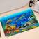 Ocean Underwater Seabed Cartoon Fish Multicolor 16x24"