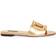 Dolce & Gabbana Bianca DG Flat Slide - Oro 1