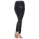 White Mark Women's Faux Suede Snake Print Pants - Black