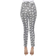 White Mark Women's Faux Suede Snake Print Pants - White