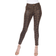 White Mark Women's Faux Suede Snake Print Pants - Brown