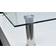 vidaXL Glass Top Coffee Table 30.3x30.3"