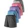 Liberty Women's Workout Gym Shorts 5-pack - Heather Black/Blue/Purple/Pink/Grey