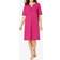 Woman Within Shirred Short-Sleeve Sleepshirt Plus Size - Raspberry Sorbet