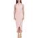 Julia Jordan Knot Neck Tulip Hem Midi Dress - Pink Blush