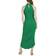 Julia Jordan Knot Neck Tulip Hem Midi Dress - Green