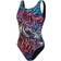 Speedo Women's Placement U-Back Swimsuit - Black/Red