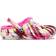 Crocs Kid's Classic Lined Marbled Clog - Electric Pink/Multi