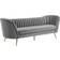 modway Opportunity Channel Tufted Curved Sofa 88.5" 3 Seater
