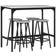 Homcom Counter Gray Dining Set 19.8x43.2" 5