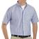 Red Kap Men's Short Sleeve Executive Oxford Dress Shirt - Blue/White Stripe