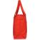 Dalix 20" Solid Color Soft Tote Bag - Red