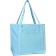 Dalix 20" Solid Color Soft Tote Bag - Light Blue