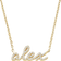 Brilliant Earth Script Name Necklace - Gold/Transparent