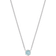 Kendra Scott Davie Pendant Necklace - Silver/Aquamarine