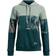 Under Armour Women's Rival Fleece Blocked Hoodie - Opal Green/Tourmaline Teal/Afterglow