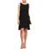 SL Fashions Tiered Chiffon Dress - Black