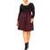 City Chic Uptown Dress - Oxblood