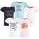 Hudson Baby Toddler Girl Short Sleeve T-Shirts 5-pack - Creativity