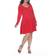 White Mark Jenara Dress Plus Size - Red