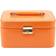 Bey-Berk Lizard Debossed Jewellery Box - Orange