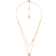 Michael Kors Pavé Disc Layering Necklace - Gold/Transparent