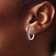 Harmony Hinged Hoop Earrings - Silver/Amethyst