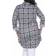 White Mark Piper Stretchy Plaid Tunic Top Plus Size - White/Black