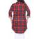 White Mark Piper Stretchy Plaid Tunic Top Plus Size - Red/Black
