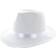 Forum Novelties White Satin Fedora Adult Costume Hat